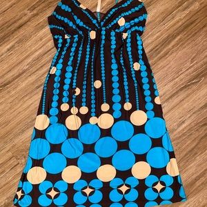 Vintage Brown & Blue’s Polka Dot Dress